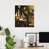 ヨハネス・ヴェルミーアの地理学者（1669年頃） ポスター (ホームオフィス)