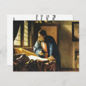 ヨハネス・ヴェルミーアの地理学者（1669年頃） 招待状 (正面/裏面)