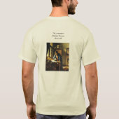 ヨハネス・ヴェルミーアの地理学者(1669年頃) Tシャツ (裏面)
