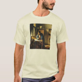 ヨハネス・ヴェルミーアの地理学者(1669年頃) Tシャツ (正面)