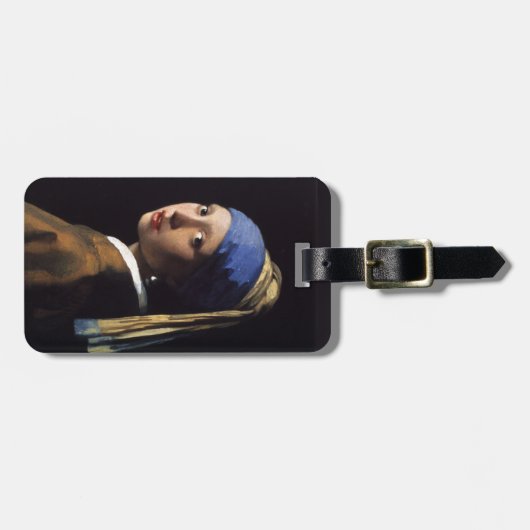 ヨハネス・ヴェルミーアの真珠のイヤリングを持つ少女 ラゲッジタグ (正面横)
