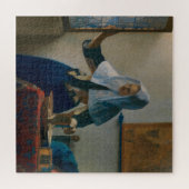 ヨハネス・ヴェルミーアの若い女性水投手 ジグソーパズル (横)