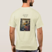ヨハネス・ヴェルミーアの音楽レッスン(1663年頃) Tシャツ (裏面)
