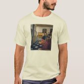 ヨハネス・ヴェルミーアの音楽レッスン(1663年頃) Tシャツ (正面)