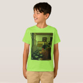 ヨハネス・ヴェルミーアの音楽レッスン（1663年頃） Tシャツ (正面フル)