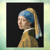 ヨハネス・ヴェルミーア – パールイヤリングを持つ女の子 ウィンドウサイン (シート3)