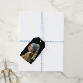 ヨハネス・ヴェルミーア – パールイヤリングを持つ女の子 ギフトタグ (より糸付き)