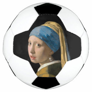 ヨハネス・ヴェルミーア – パールイヤリングを持つ女の子 サッカーボール