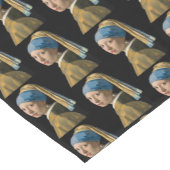 ヨハネス・ヴェルミーア – パールイヤリングを持つ女の子 ショートテーブルランナー (コーナー)