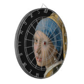 ヨハネス・ヴェルミーア – パールイヤリングを持つ女の子 ダーツボード (正面左)