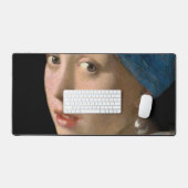 ヨハネス・ヴェルミーア – パールイヤリングを持つ女の子 デスクマット (キーボード&マウス)