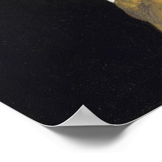 ヨハネス・ヴェルミーア – パールイヤリングを持つ女の子 ポスター (角)