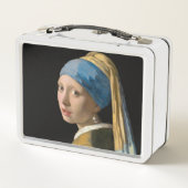 ヨハネス・ヴェルミーア – パールイヤリングを持つ女の子 メタルランチボックス (裏面)