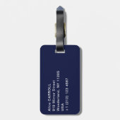 ヨハネス・ヴェルミーア – パールイヤリングを持つ女の子 ラゲッジタグ (裏面縦)