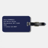 ヨハネス・ヴェルミーア – パールイヤリングを持つ女の子 ラゲッジタグ (裏面横)