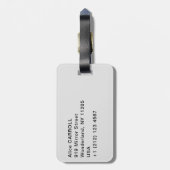 ヨハネス・ヴェルミーア – パールイヤリングを持つ女の子 ラゲッジタグ (裏面縦)