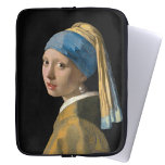 ヨハネス・ヴェルミーア – パールイヤリングを持つ女の子 ラップトップスリーブ<br><div class="desc">真珠のイヤリングを持つ女の子/ターバンの女の子/ターバンの女の子の頭/ターバンを持つ女の子/少女の頭 – Johannes Vermeer,  1665</div>