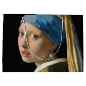 ヨハネス・ヴェルミーア – パールイヤリングを持つ女の子 ラージペーパーバッグ (裏面)