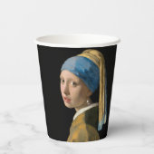 ヨハネス・ヴェルミーア – パールイヤリングを持つ女の子 紙コップ (裏面)