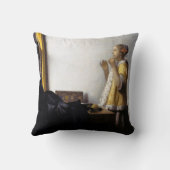 ヨハネス・ヴェルミーア – パールネックレス付き若い女性 クッション (裏面)