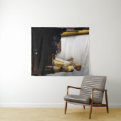 ヨハネス・ヴェルミーア – パールネックレス付き若い女性 タペストリー (インサイチュ(横))