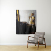 ヨハネス・ヴェルミーア – パールネックレス付き若い女性 タペストリー (インサイチュ)