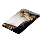 ヨハネス・ヴェルミーア – パールネックレス付き若い女性 マグネット (左側)