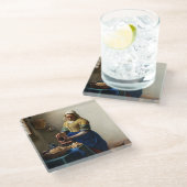 ヨハネス・ヴェルミーア – ミルクメイド ガラスコースター (アングル)