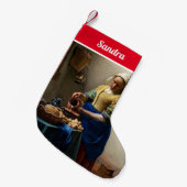 ヨハネス・ヴェルミーア – ミルクメイド スモールクリスマスストッキング (正面 (吊り時))