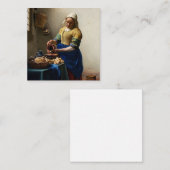 ヨハネス・ヴェルミーア – ミルクメイド ノートカード (正面/裏面)