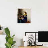 ヨハネス・ヴェルミーア – ミルクメイド ポスター (ホームオフィス)