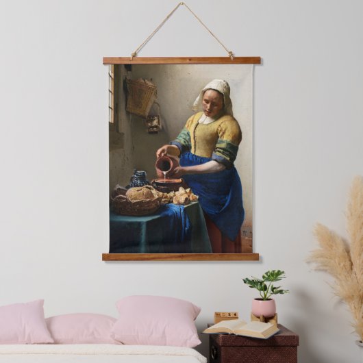 ヨハネス・ヴェルミーア – ミルクメイド 吊り下げ型タペストリー (寝室)