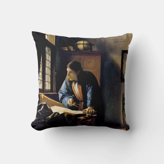 ヨハネス・ヴェルミーア – 地理学者 クッション (正面)