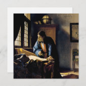 ヨハネス・ヴェルミーア – 地理学者 サンキューカード (正面/裏面)