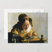 ヨハネス・ヴェルメーアのレーケメーカー（1670年頃） ポストカード (正面/裏面)