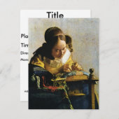 ヨハネス・ヴェルメーアのレーケメーカー（1670年頃） 招待状 (正面/裏面)