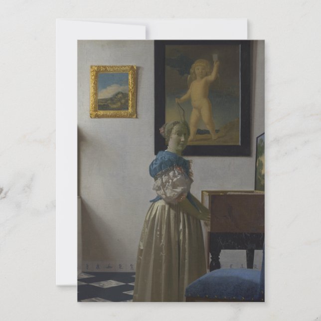 ヨハネス・ヴェルメールによる処女に立つ女性 (正面)