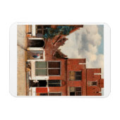 ヨハネス・ヴェルメールの「小通り」 マグネット (横)