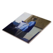 ヨハネス・ヴェルメール・ウーマン・イン・ブルー タイル (側面)