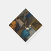 ヨハネス・ヴェルメール – レディ・アット・ア・バージナル スタンダードカクテルナプキン (角)