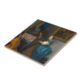 ヨハネス・ヴェルメール – レディ・アット・ア・バージナル タイル (側面)