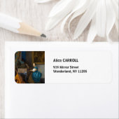 ヨハネス・ヴェルメール – レディ・アット・ア・バージナル ラベル (インサイチュ)