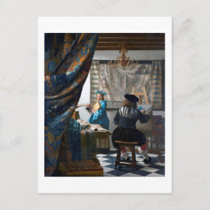 『ヨハネス・絵画ヴェルメール芸術』1666年~1667年 ポストカード