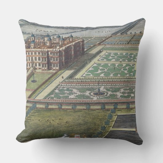 ヨハネスKip (c.1652-1722)が刻む長いLeate クッション (正面)