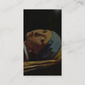 ヨハネスVerme著真珠のイヤリングを持つ女の子。、 名刺 (裏面)