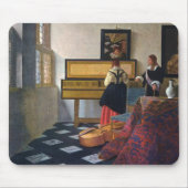 ヨハネスVermeerの音楽のレッスン(circa1663) マウスパッド (正面)