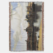 ヨハネスVermeer著デルフトの眺め スローブランケット (正面縦)