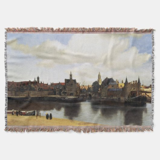 ヨハネスVermeer著デルフトの眺め スローブランケット (正面)