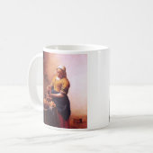 ヨハネスVermeer著ミルクの女中 コーヒーマグカップ (正面左)