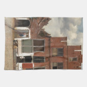 ヨハネスVermeer著小さい通り キッチンタオル (横)